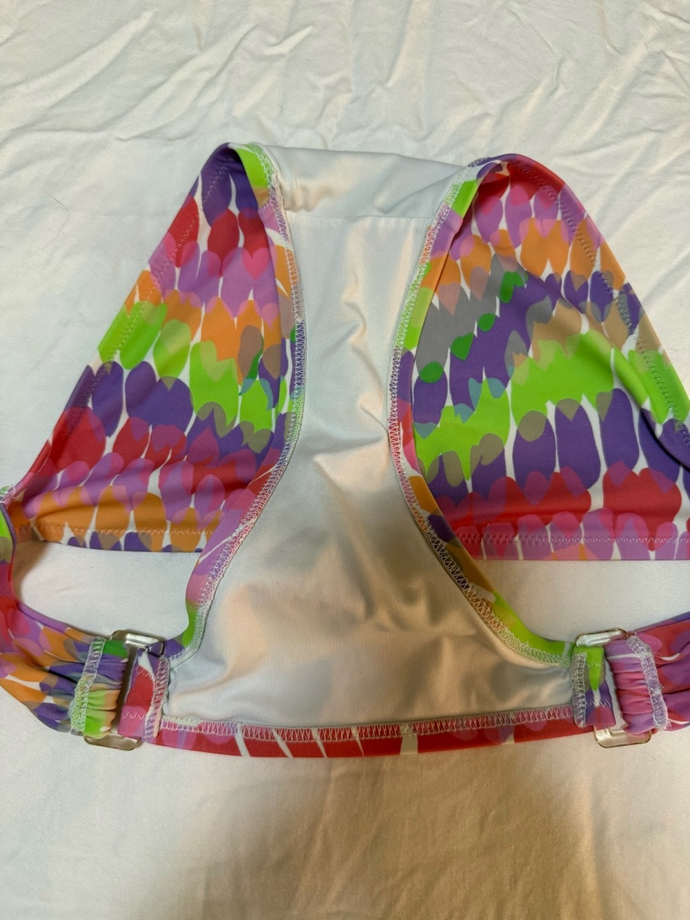 Vintage Y2K Victoria’s Secret Bikini Set Multicolor Sequin Tie Dye Halter S / M - Picture 7 of 7